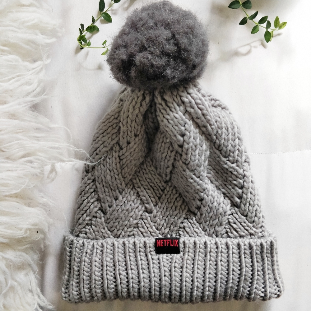 Grey Beanie "Netflix" Hat